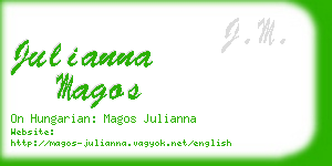julianna magos business card